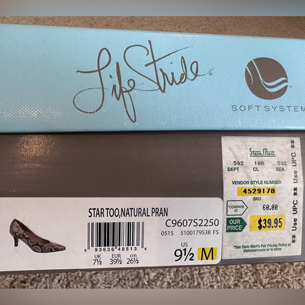 Life Stride Star Too pumps, Soft System, Animal Print, Size 9.5, EUC, with box - Picture 5 of 5